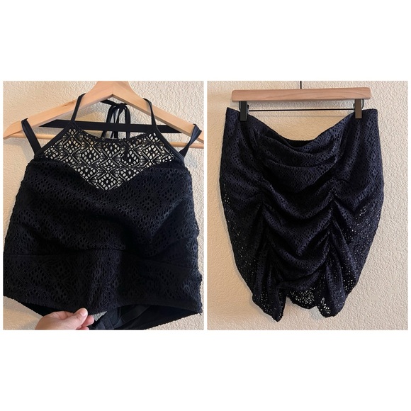 torrid Other - Torrid Black Lace Two Piece Swimsuit Size 2